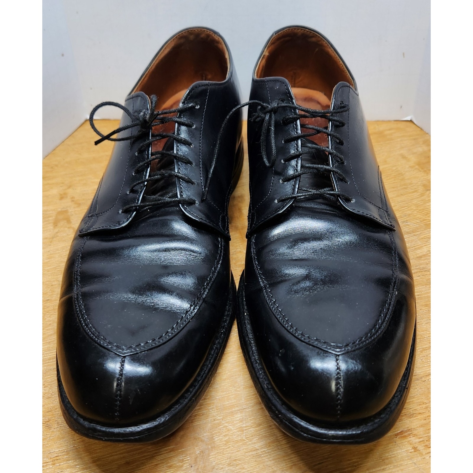 Alden 67 Black Calfskin VTip Blucher Split Toe Mens Size 14 5a3a Balance Heels